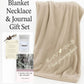 Memorial Blanket and Necklace Gift Set – Comforting Sympathy Gift with Optional Journal