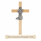 Girls First Communion Gift Set with Prayer Book, Rosary, Bracelet, Cross, Card and Optional Satin Purse