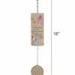 Memorial Wind Chime – Butterfly & Flowers Sympathy Gift