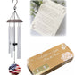 Proud American Memorial Windchimes with Eagle and Flag