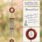 Pet Sympathy Gift Cremation Wind Chime with Small Heart Urn for Ashes