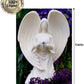 Mom's Birthday Gift Idea, Solar Angel Statue with "Angel Mother" Card and Refrigerator Magnet
