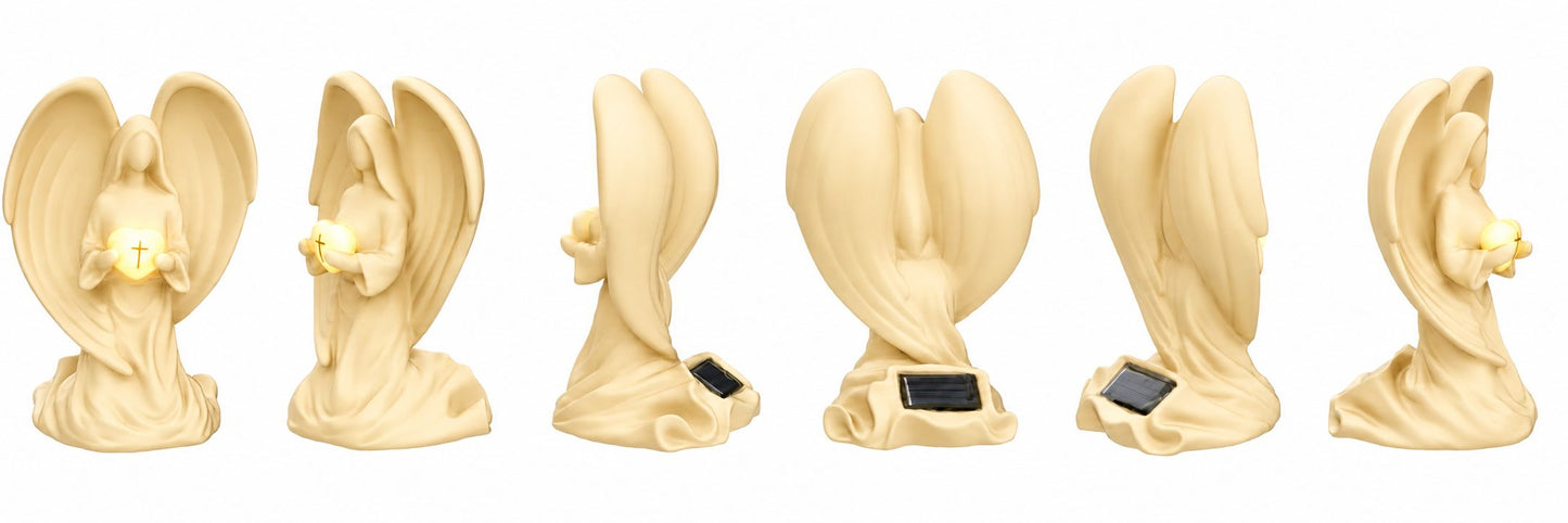 Memorial Solar Angel Statue – Sympathy Gift for Celebration of Life