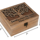 Wooden Keepsake Box with Family Message