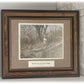 Memorial Framed Art Sympathy Gift - "Woodland Deer"