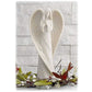 Memorial Angel Statue for Sympathy Gift with Farmhouse Butterfly Wreath