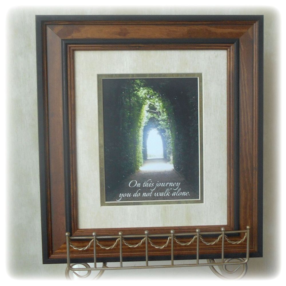 Memorial Framed Art Sympathy Gift - "On This Journey"