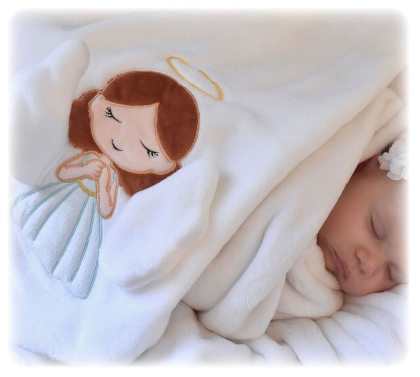 Guardian Angel Blanket, Christian Gift for Baby, Toddler, Christmas, Birth, Baptism, Birthday