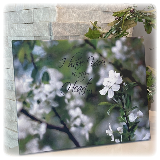 I Have You In My Heart Canvas Sympathy Gift for Loss of a Loved One