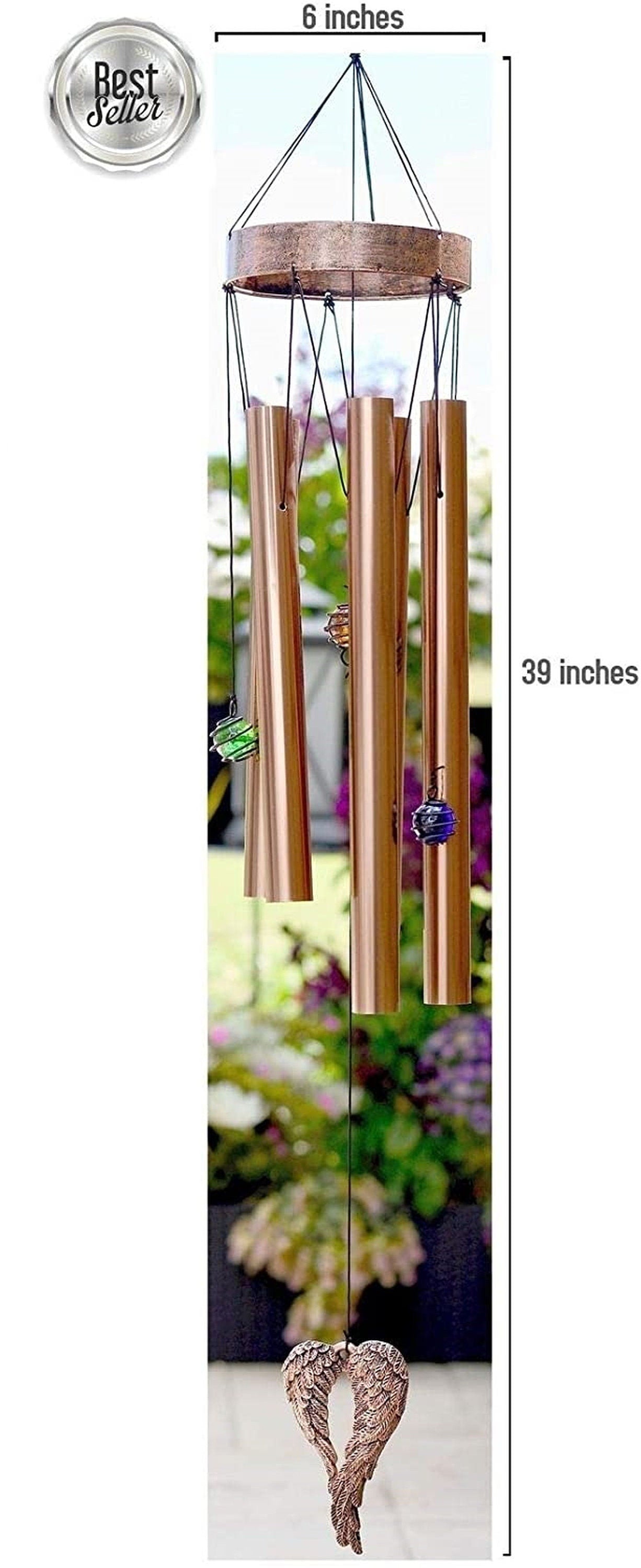 Angel Wings Memorial Wind Chime Sympathy Gift