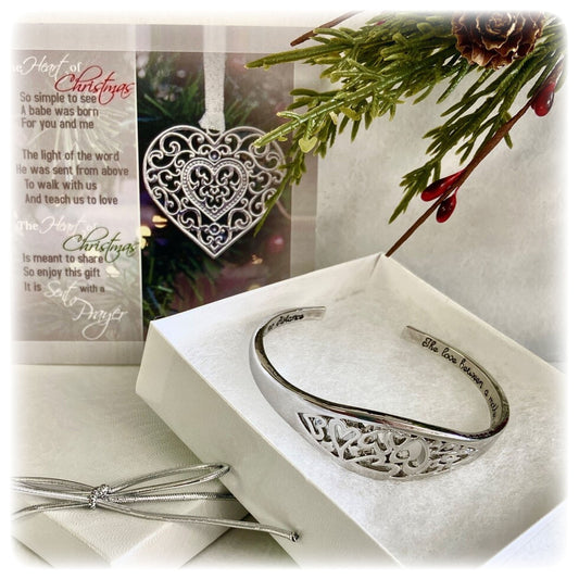 Mother and Daughter Bracelet Christmas Gift With Engraved Message