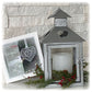 Christmas Vintage Lantern Candle Holder With Flickering LED Pillar and Wreath