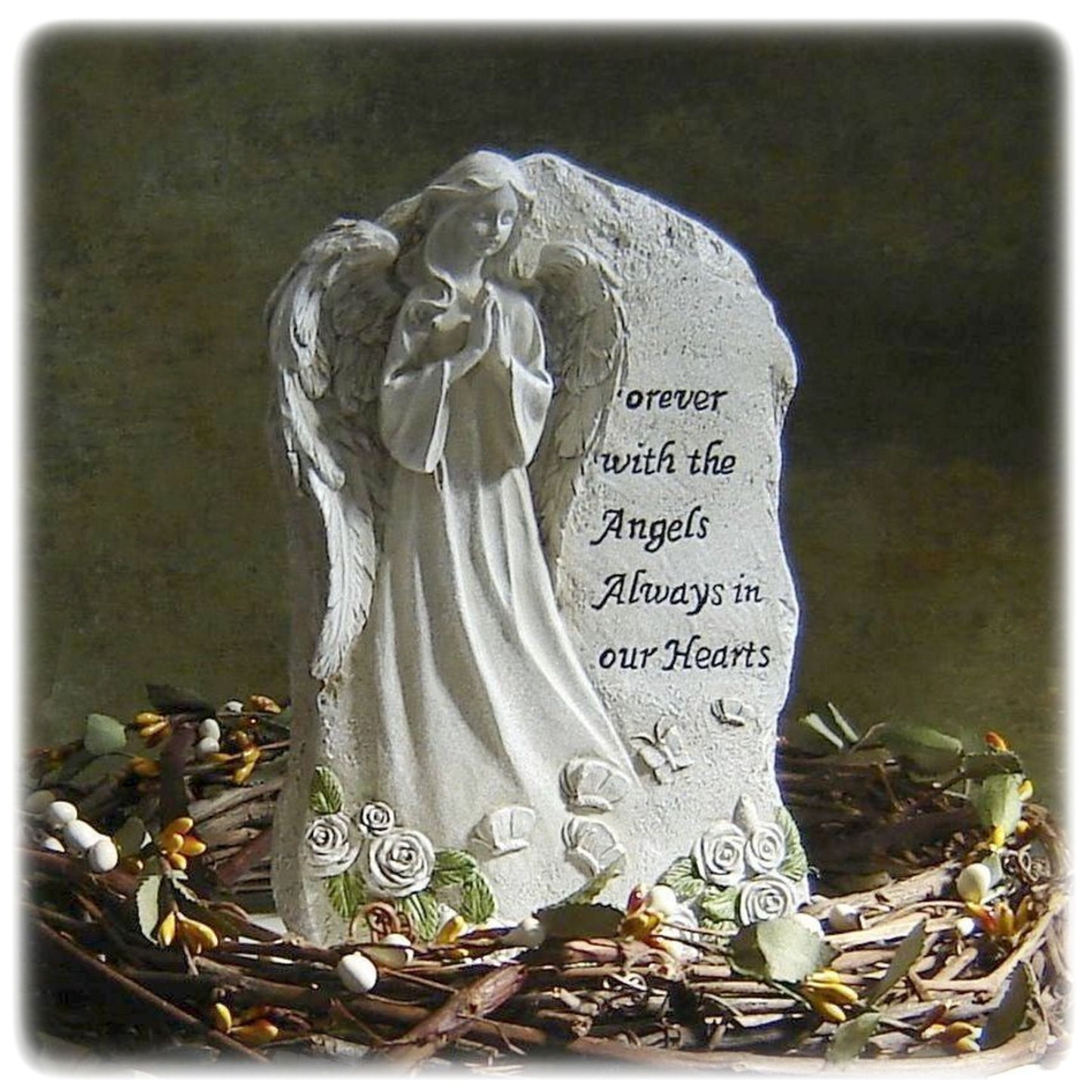 Forever With The Angels Memorial Angel Statue Sympathy Gift